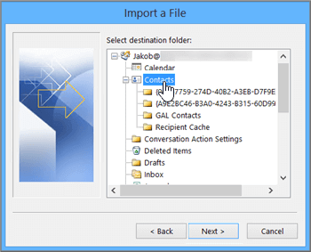 merge outlook contacts