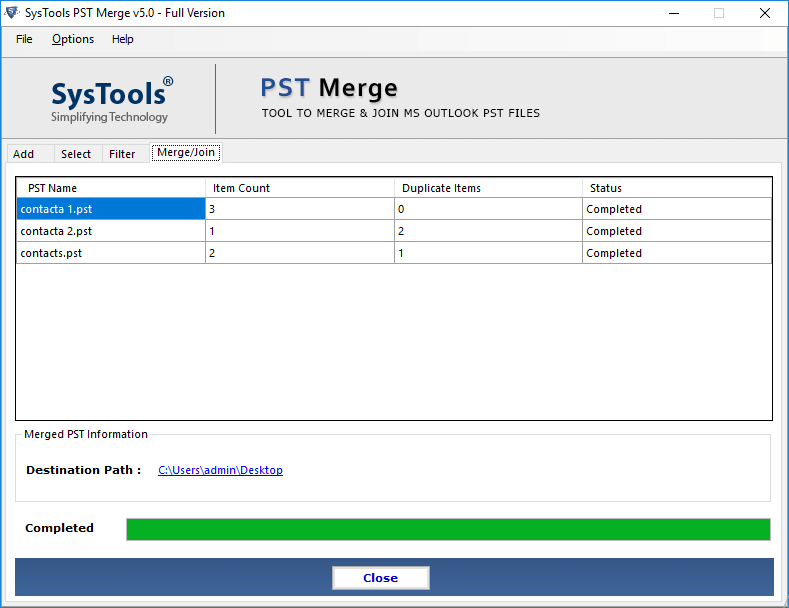 merge outlook pst contacts