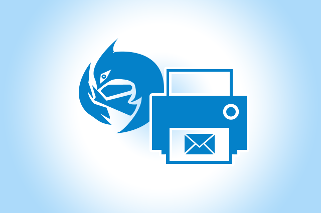 take printout of emails in thunderbird