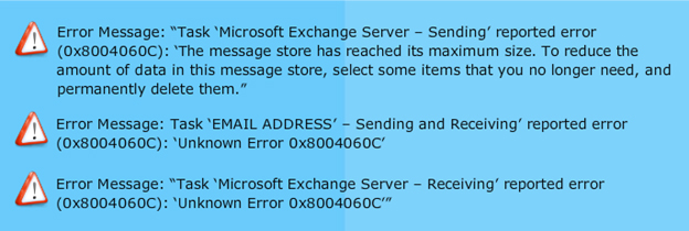 Outlook Error 0x8004060C