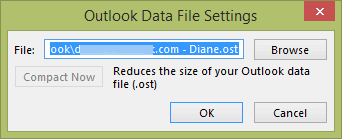 Outlook Data File Too Large to Open