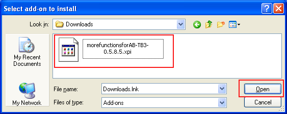 browse to import multiple VCF files to thunderbird