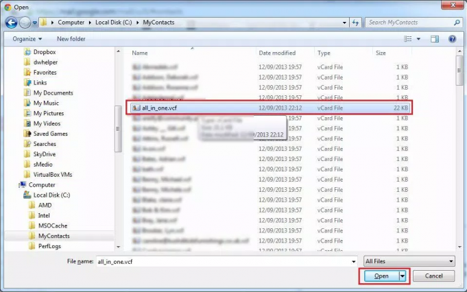 how to import contacts into outlook 2010