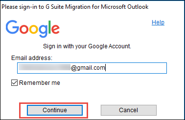 Enter Gmail ID