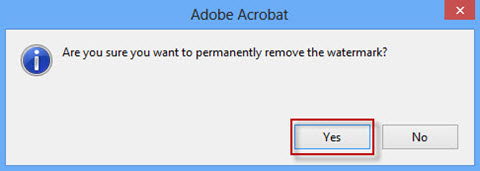 confirm to remove text watermark from pdf