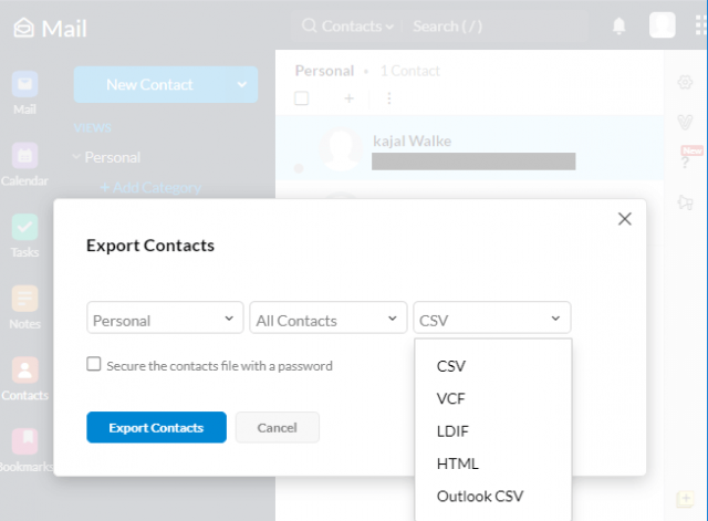 zoho outlook access