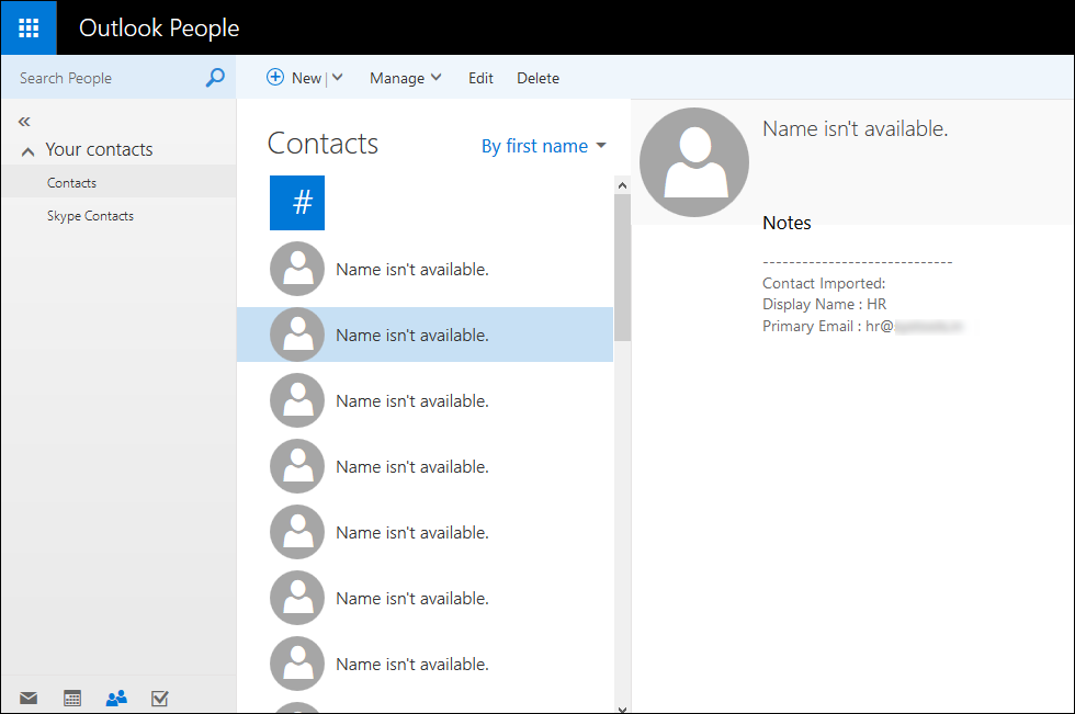 export office 365 contacts to csv