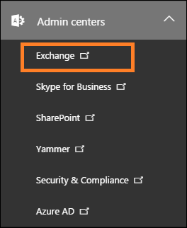 Exchange Admin Center