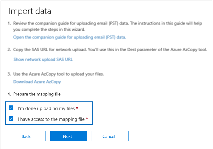 import data