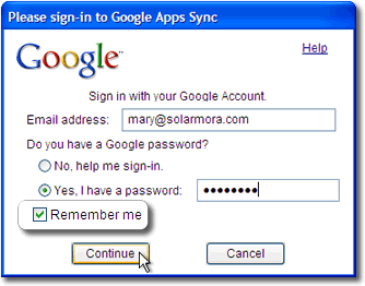 google app sync for outlook