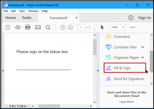 how to insert signature in pdf