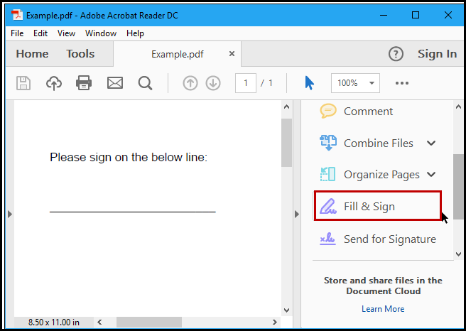 sign a pdf online for free