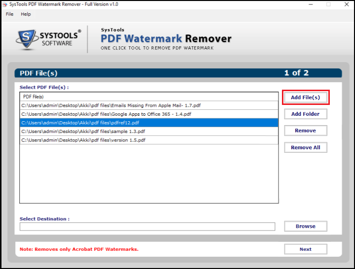 remove original watermark adobe pdf