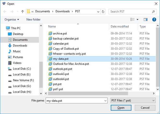 Merge PST Files With an Existing One