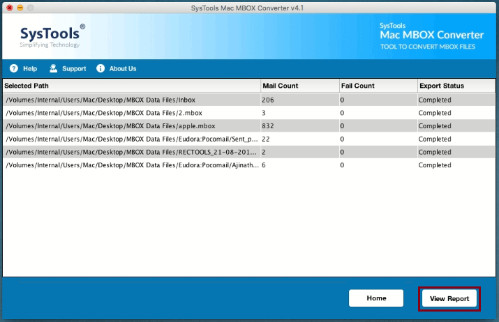 view log report  of conversion