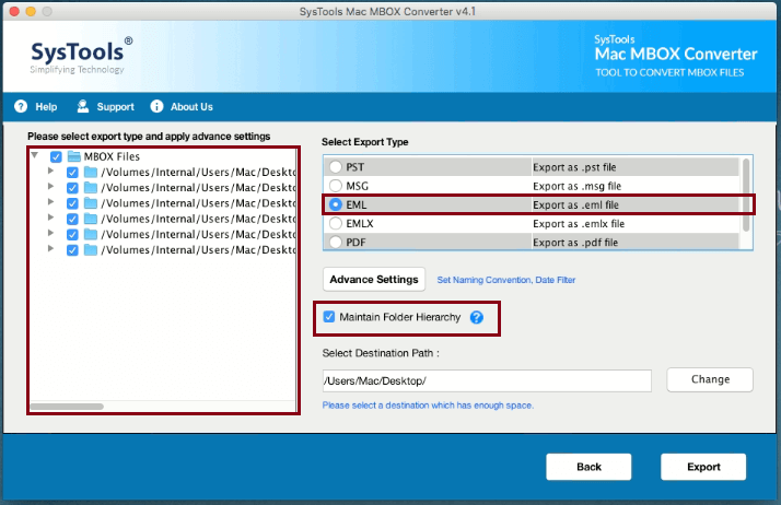 mac mail export to eml