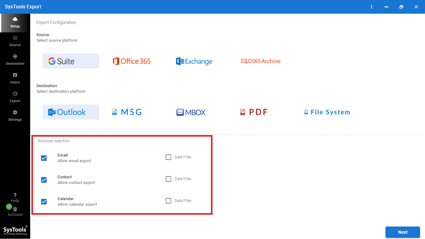 Export G Suite Calendars to Outlook