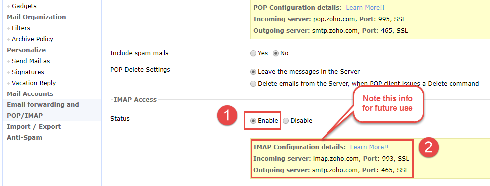 Migrieren von Zoho Mail nach Gmail