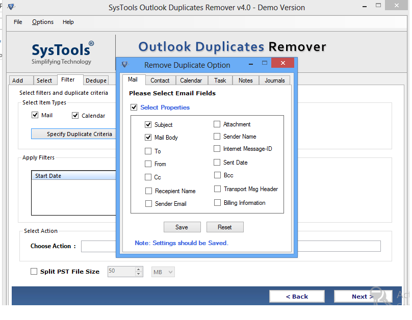 delete duplicates in outlook 2007