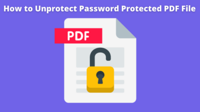 How to unprotect-password-protected-pdf-file