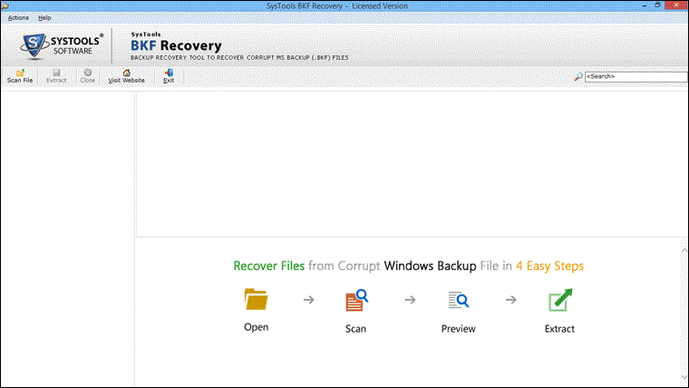 Windows BKF restore