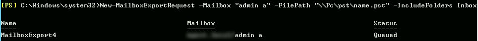 command to export edb milbox eml