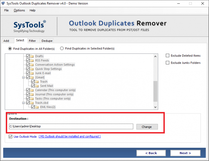 systools outlook duplicate remover addin