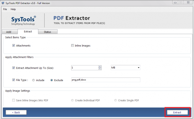 systools pdf extractor