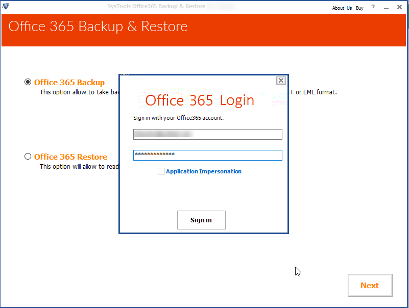 Office 365 Restore