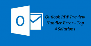 Pdf preview handler outlook 2010 не работает