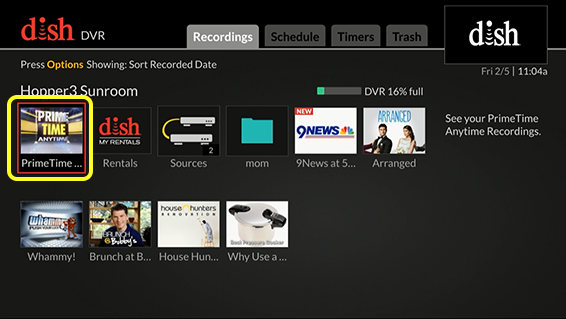 how to stop a show from recording on dish dvr