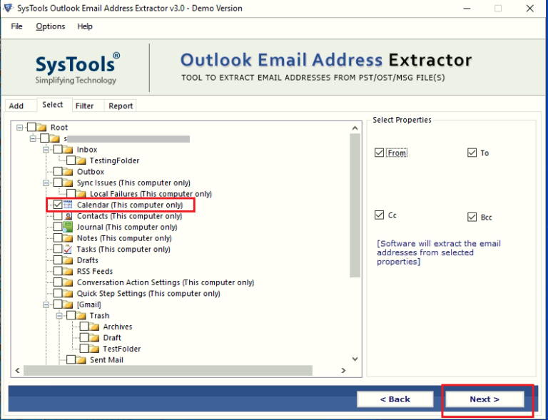 outlook email address extractor
