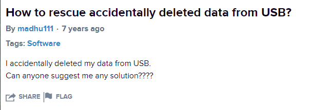 How to retrieve Shift Deleted Files from USB 