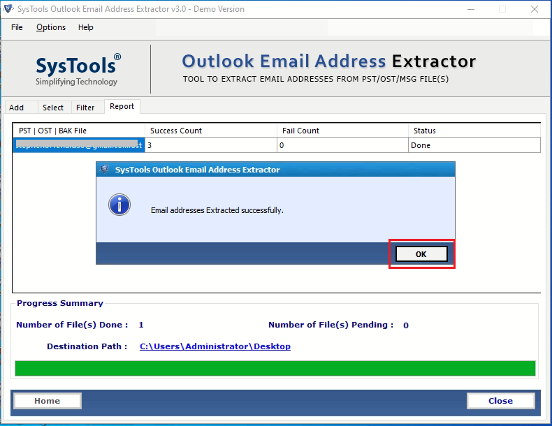 extract email addresses from outlook meeting