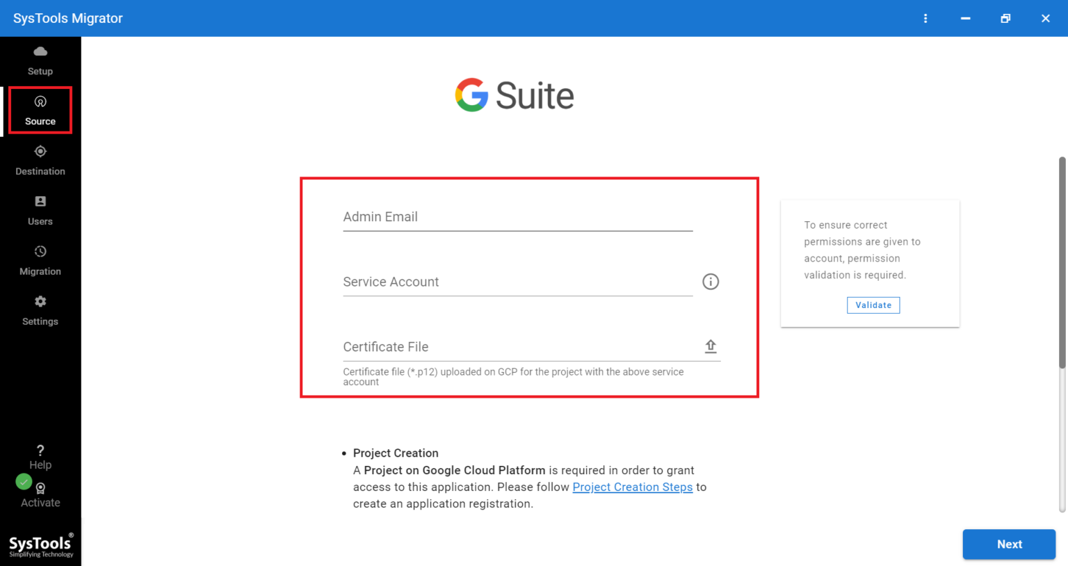 enter g suite id