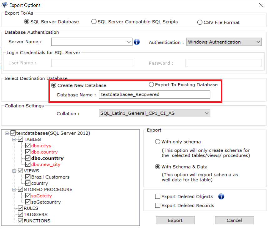 Restore Database in SQL Server