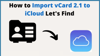 import vCard 2.1 to iCloud