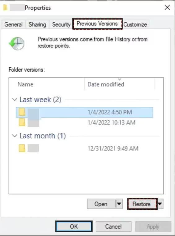 how to restore deleted excel files in windows 10