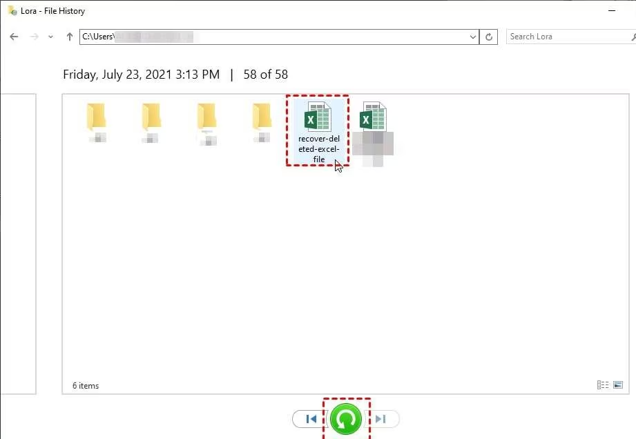 retrive deleted excel files in windows 10