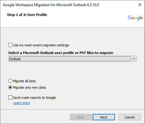 google workspace migration login