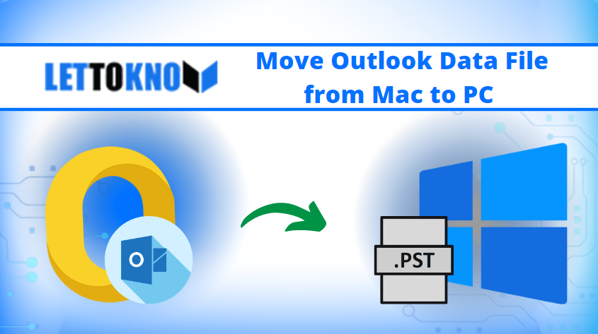 move outlook data file from mac to pc