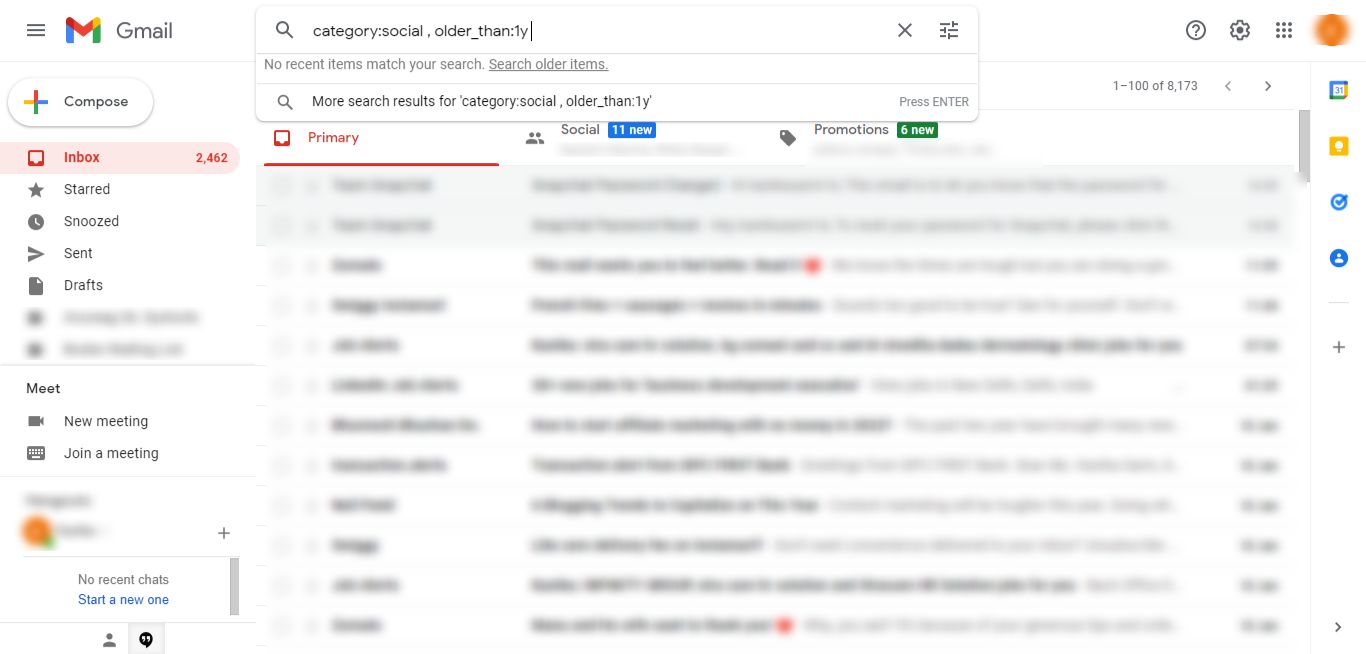 Enter Command to Delete Older Emails in Gmail Automatically