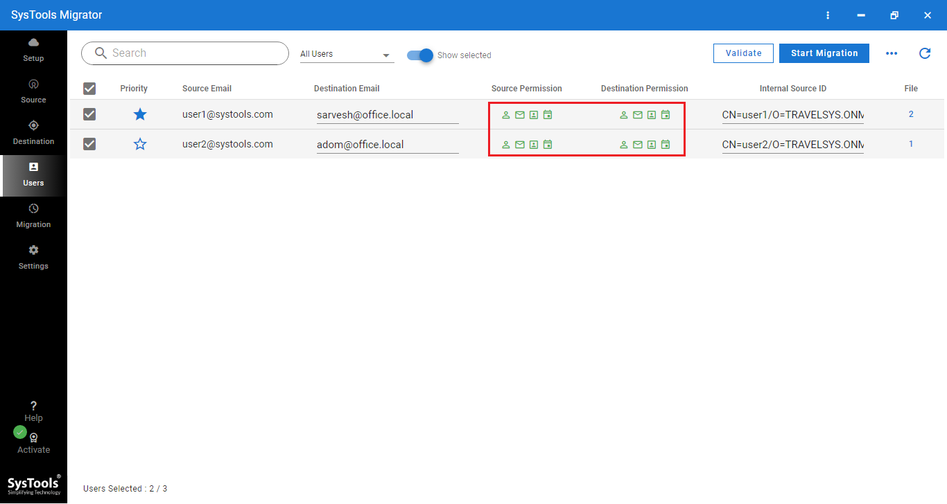 Lotus Notes to Exchange Migration validate