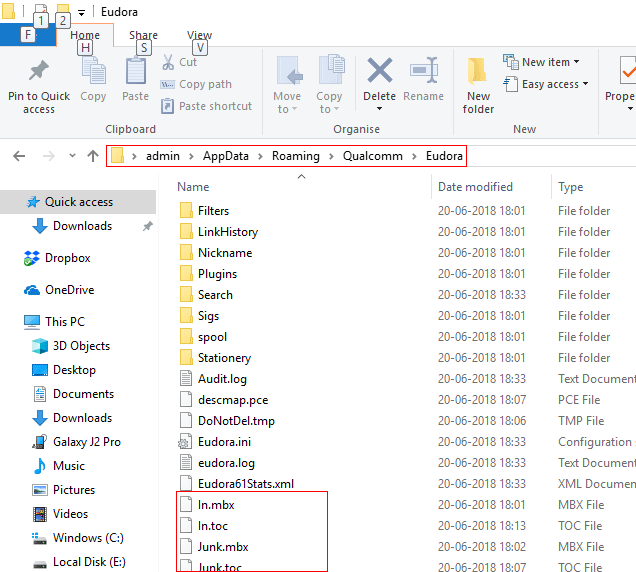 copy-folders to Import Eudora to Gmail