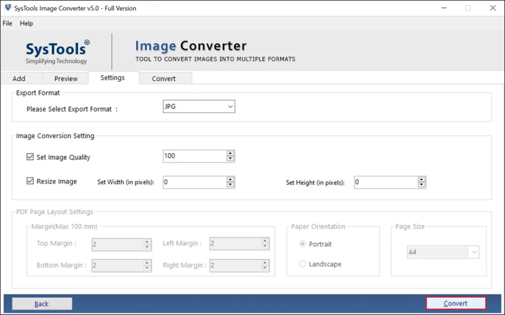 Click on the Convert option to start the conversion process.