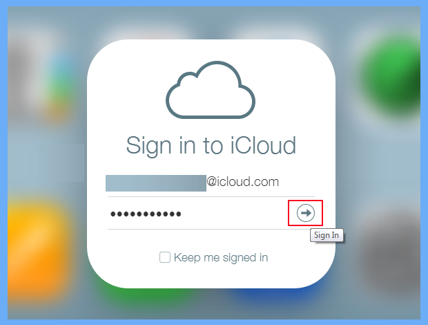sign in iCloud Account