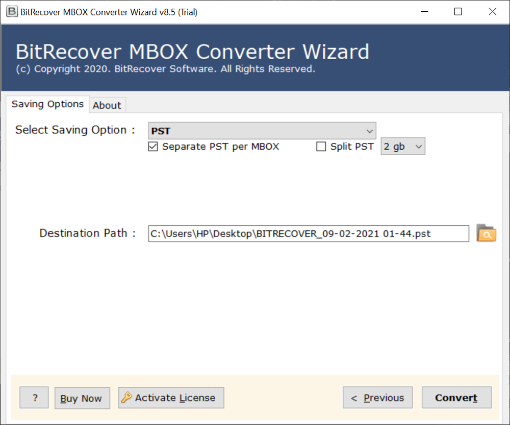 Bitrecover MBOX Converter